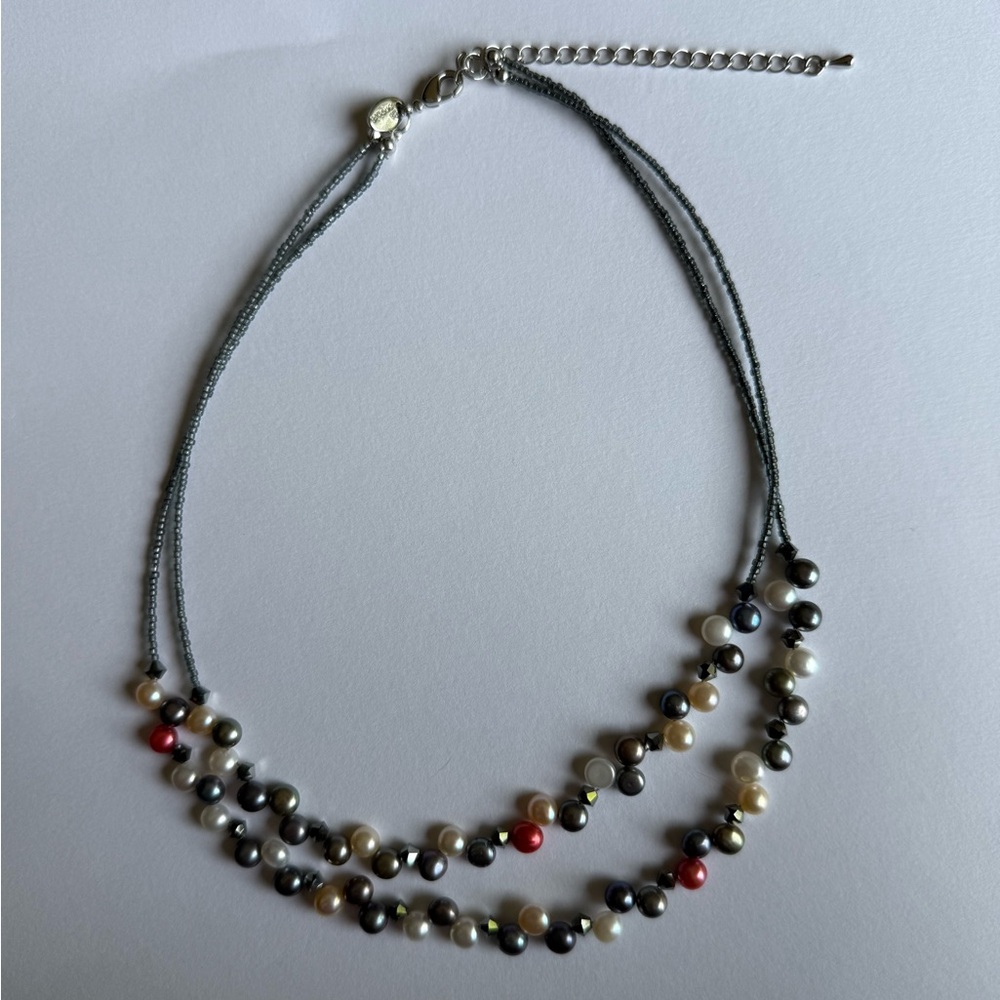 Lia Sophia Multicolor Pearl Necklace
